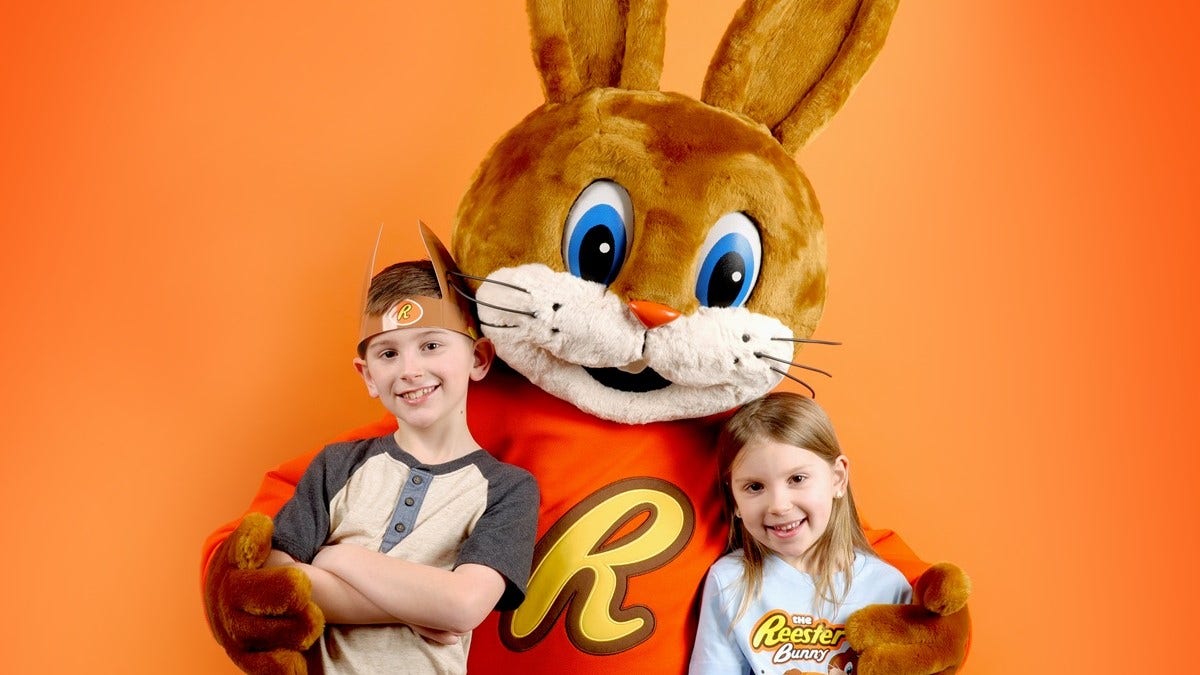 Children with the REESTER BUNNY