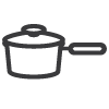 medium saucepan  Cocoa Chiffon Cake pot