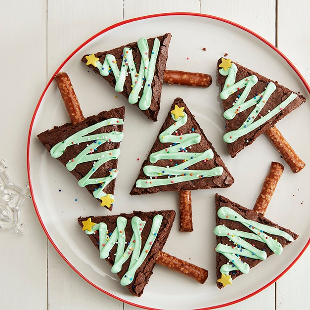 Christmas Brownies Tree Snack