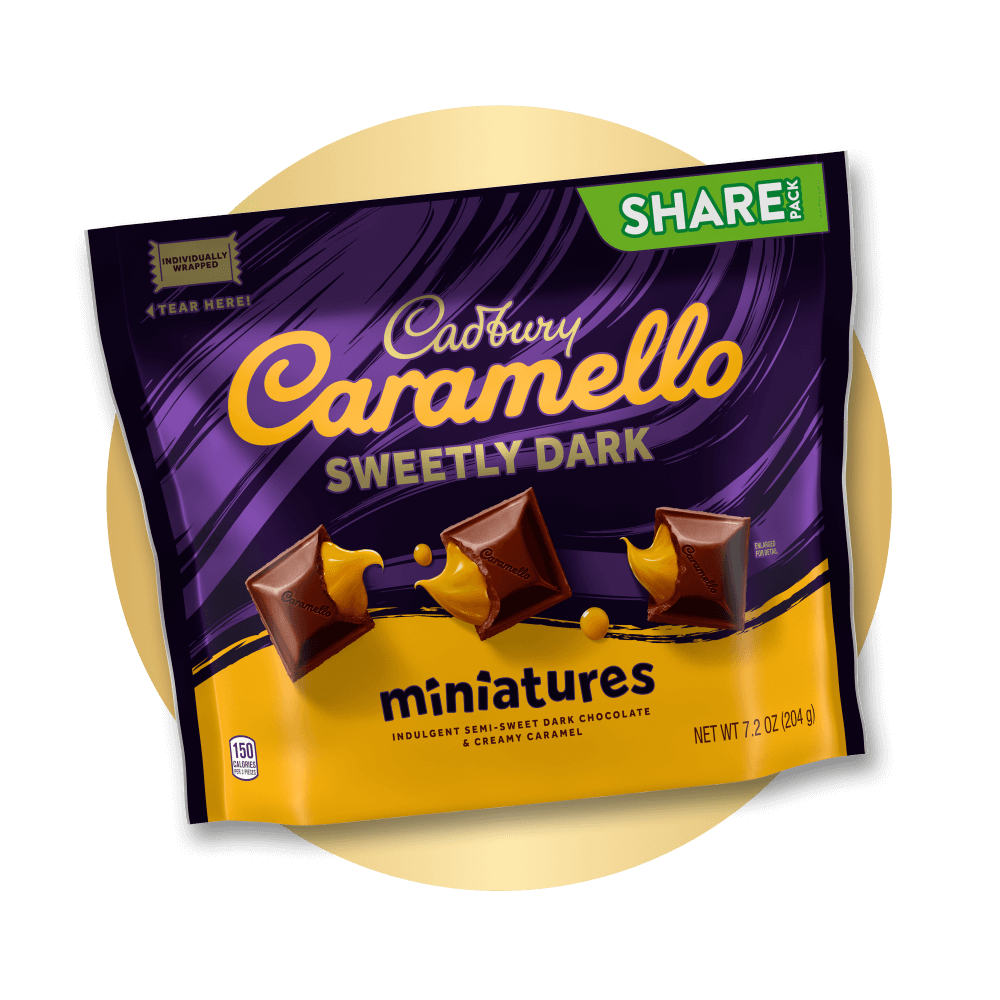 cadbury caramello sweetly dark miniatures candy