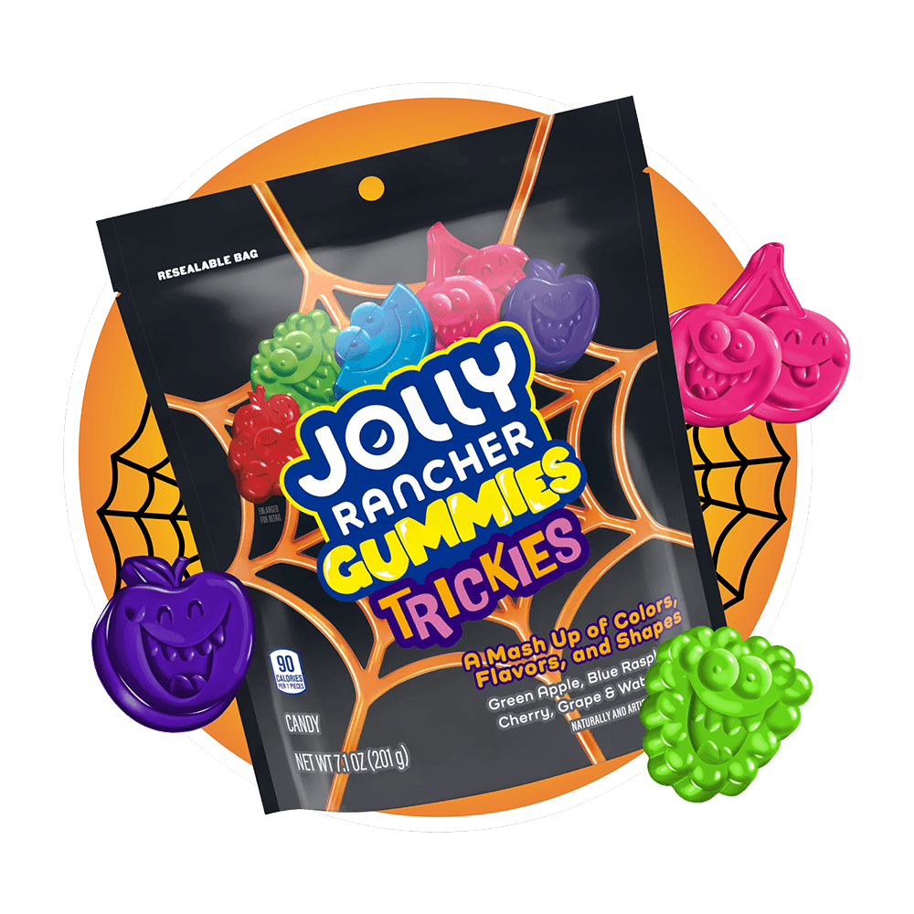 wrapped and unwrapped jolly rancher gummies trickies candies